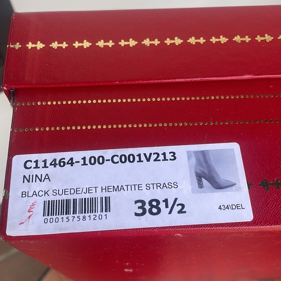Rene Caovilla boots with glitter hills. Like new - Picture 4 of 7